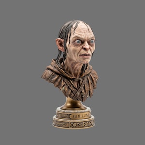 Gollum Bust STL\3MF File – Figure 3D Printing Model l Digital Download