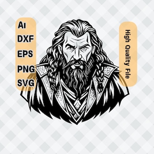 Thorin Svg | Cutting File | Cricut Silhouette Cut Files | Cricut - Laser Ready & High Quality