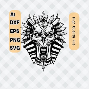 Egyptian Anubis Svg | Cutting File | Cricut Silhouette Cut Files | Cricut - Laser Ready & High Quality