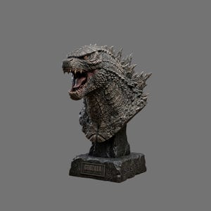 Godzilla Bust 3MF File – Figure 3D Printing Model l Digital Download