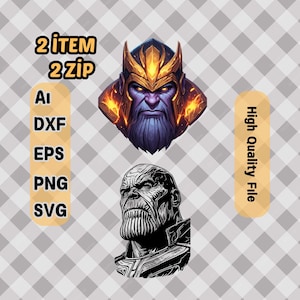 Thanos Svg,Png T-Shirt Design & Laser Cut Ready for DIY Crafts (Digital Download)