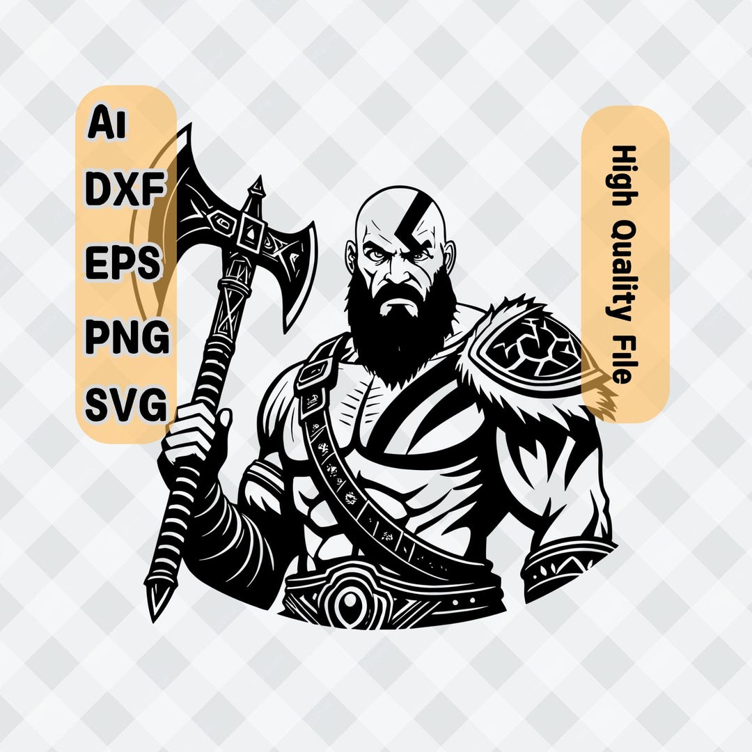 Kratos Svg | Cutting File | Cricut Silhouette Cut Files | Cricut ...