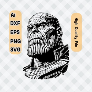 Thanos SVG File: Cricut, Silhouette, Laser Cut (Digital Download)