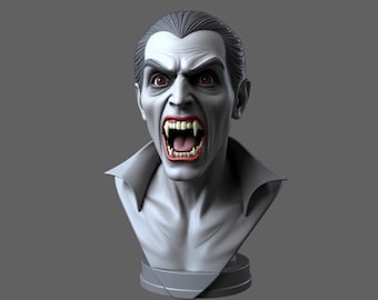 Vampire Bust STL\3MF File – Figure 3D Printing Model l Digital Download