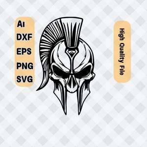 Sparta Helmet Svg | Cutting File | 300 spartans Character | Cricut - Laser Ready & High Quality
