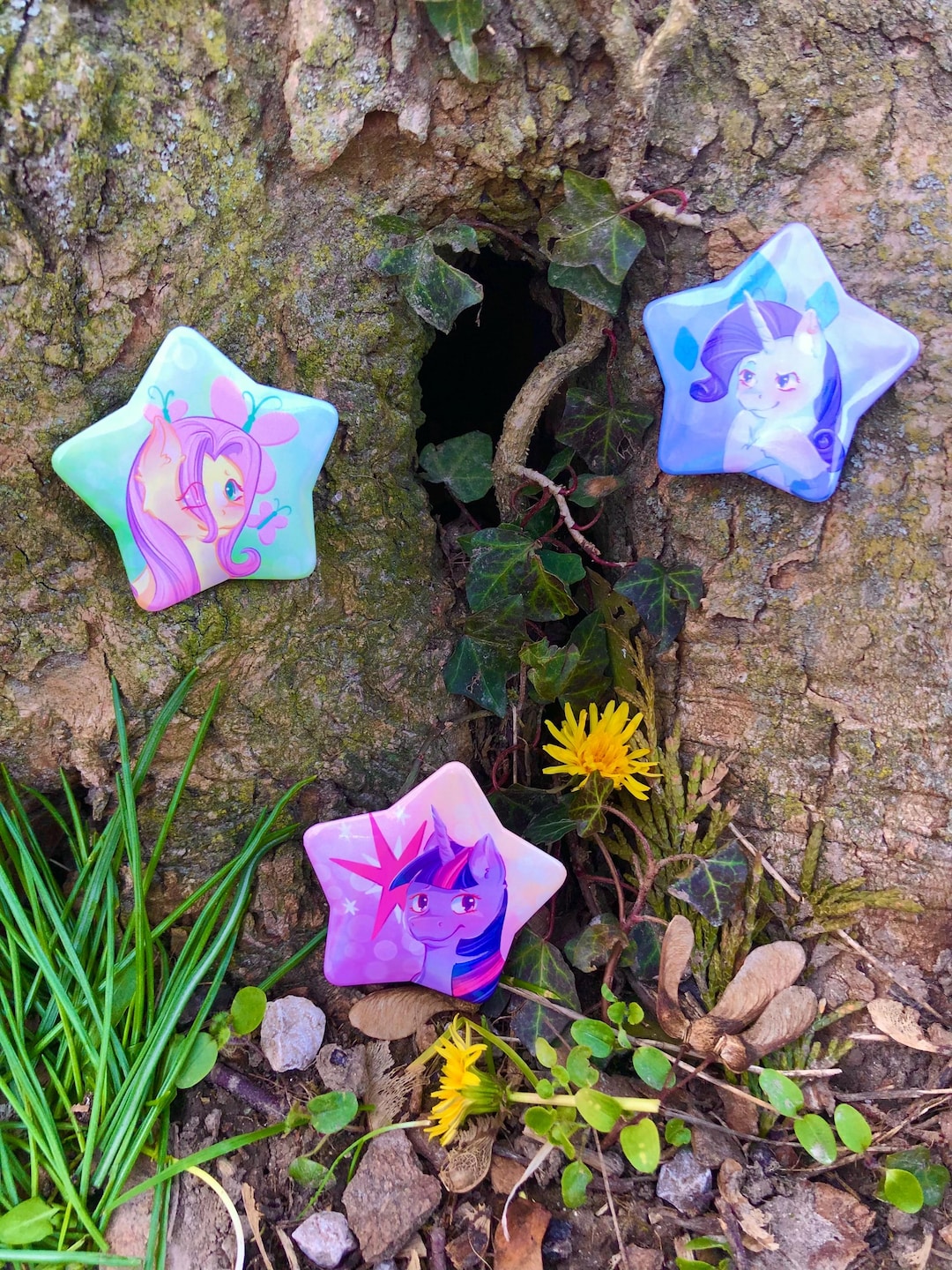 Holographic Star Pin Button From My Little Pony - Etsy