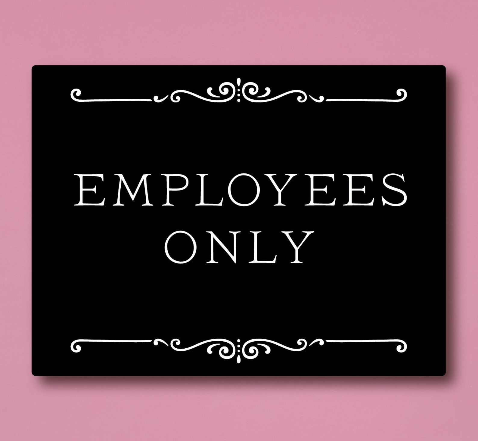 Employees Only Sign Custom Etsy