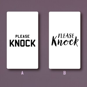 PLEASE KNOCK doorbell Broken Sign - Etsy