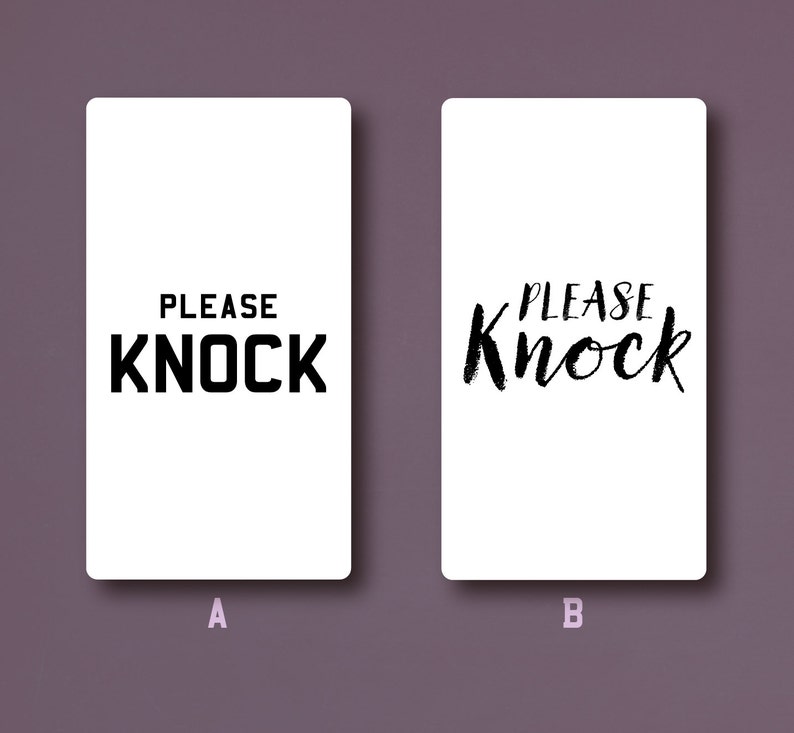 PLEASE KNOCK doorbell Broken Sign - Etsy