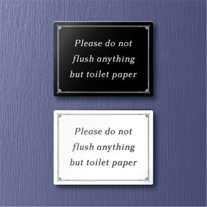 Bitte nichts außer Toilettenpapier spülen