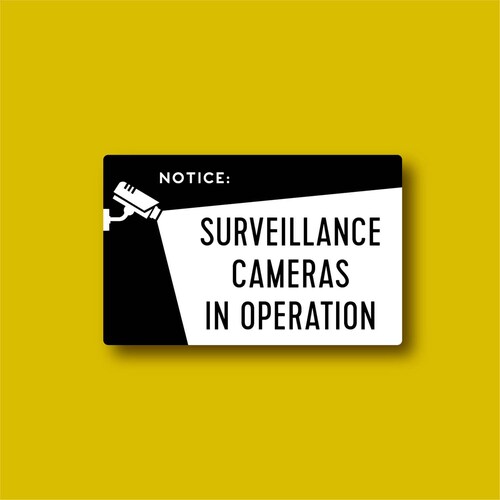 Surveillance Cameras in Operation Sign Etsy