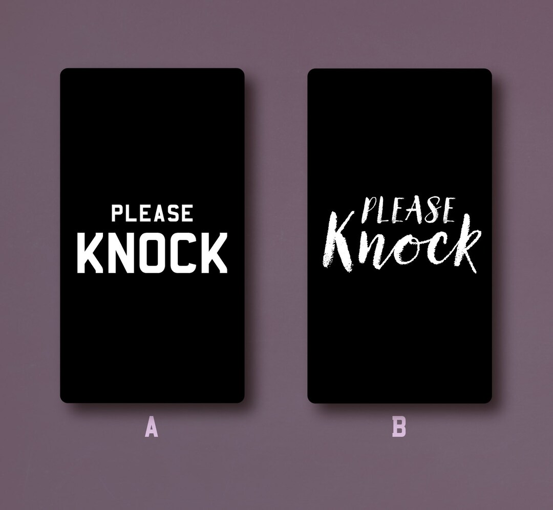 PLEASE KNOCK doorbell Broken Sign - Etsy