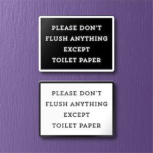Bitte nichts außer Toilettenpapier spülen