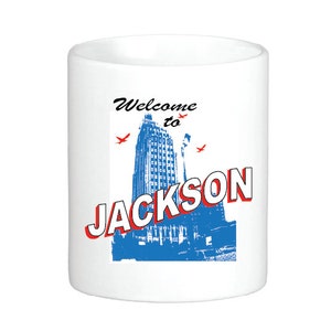 Willkommen Sie in Jackson, Mississippi-Kaffeebecher aus Keramik mit Sublimation Bild von Projekt Chane