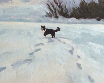 Snowy Skye - reproduction of original oil by Nicole Strasburg