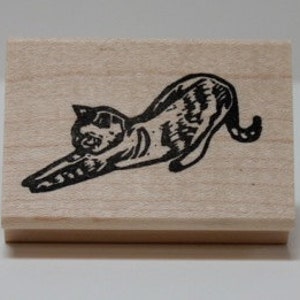 Tabby Stretch Rubber Stamp