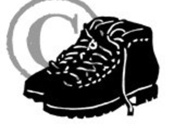 Hiking Boots rubber stamp