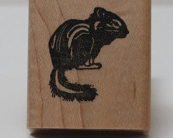 California Lodgepole Chipmunk rubber stamp