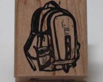 Hiking Day Pack rubber stamp