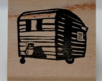 Vintage Camper No. 3 rubber stamp