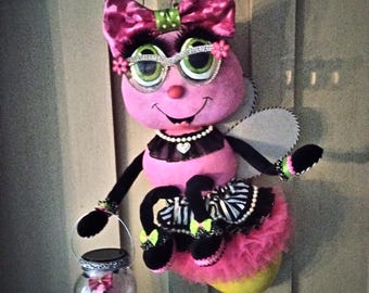 Enfeite de guirlanda de vaga-lumes, verão, enfeite de pirilampo