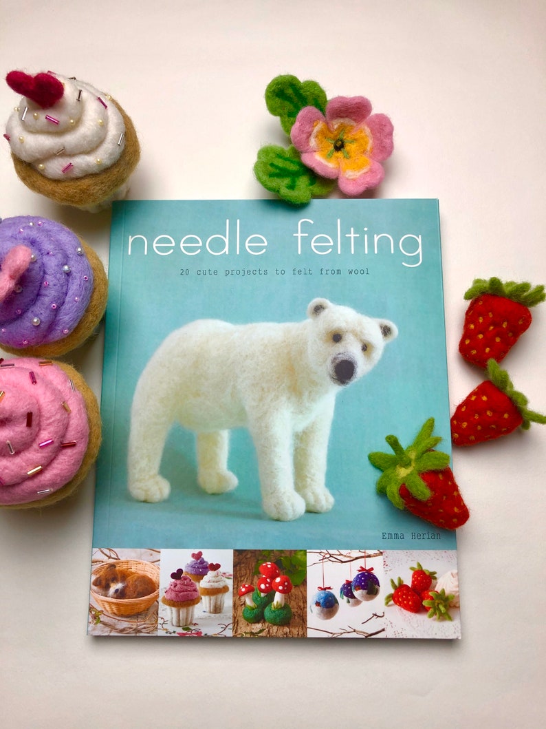 UK ONLY Needle Felting Tutorial Craft Book by Emma Herian 20 Cute Projects To Felt image 6