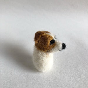 Miniature Needle Felted Jack Russell Dog Kawaii