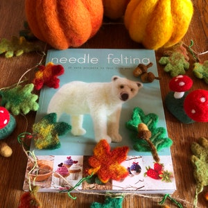 UK ONLY Needle Felting Tutorial Craft Book by Emma Herian 20 Cute Projects To Felt image 5