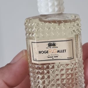 Uiterst Marque bijzondere 1920 antieke Roger Gallet Noire eau de cologne 20 ml, niet geopend, volle fles