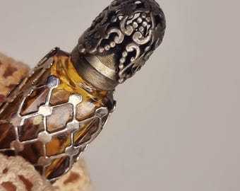 Flacone di profumo extrait di Estee Lauder vintage 1968 - filigraandop in sterline, geen doos