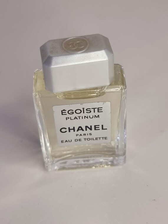 Vintage 1990 Chanel Egoiste Platinum 4ml Eau De Toilette Miniature