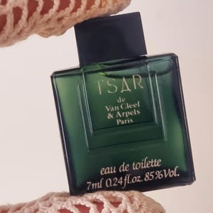 Zeldzame vintage 1989 Tsar de Van Cleef Arpels eau de toilette 7 ml miniatuurgeur, geen doos beschikbaar