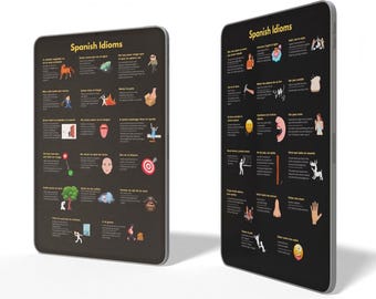 Learn Spanish Idioms - Spanish Cheat Sheet