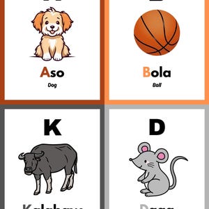 Tagalog Alphabet Flashcards