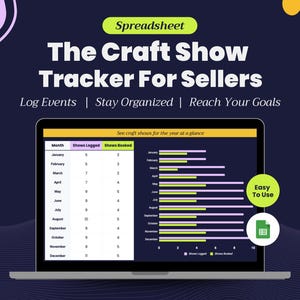 Craft Show Tracker Spreadsheet | Google Sheets Vendor Schedule & Event Organizer for Crafters and Small Business Owners