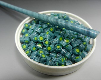 Murrini Chips COE 104 PINWHEEL LILYPAD glass chips can be used for enameling copper murrine