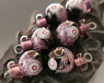 Artisan HANDMADE LAMPWORK beads artisan Glass Beads Donna Millard handmade beads lampwork earrings lampwork focal lampwork bracelet