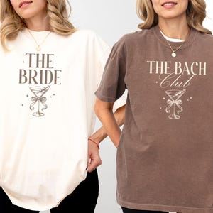 Customized Bachelorette Comfort Colors Shirts, Luxury Bachelorette Party Shirts, Bridal Party Shirts, Bach Club Shirts, Beach Bach Shirt