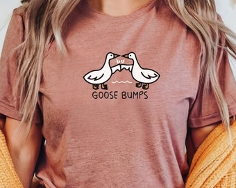 Gänsebeulen T-Shirt, lustiges Gänse-T-Shirt, gemütliche T-Shirts, Unisex Gänse-Shirt, Geschenk für sie, Mutter Geschenk, Tochter Geschenk, Mutter Geschenk, Gramma Geschenk
