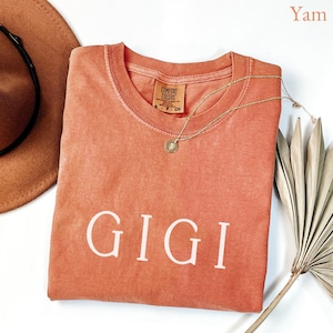 Comfort Colors® Gigi Shirt, Gigi T-Shirt, Gigi Tee, Cute Gigi Shirt, Gift for Gigi, Grandma Gift, Grandmother Shirt, Grandma Mimi Gigi Tee