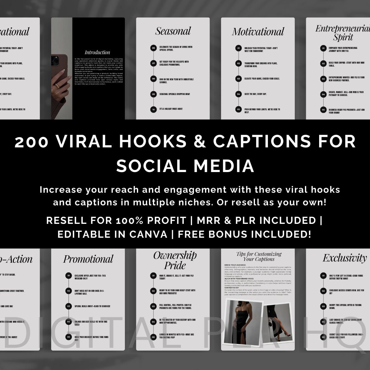 200 Viral Hooks & Captions Tiktok and Instagram Reels With Master ...