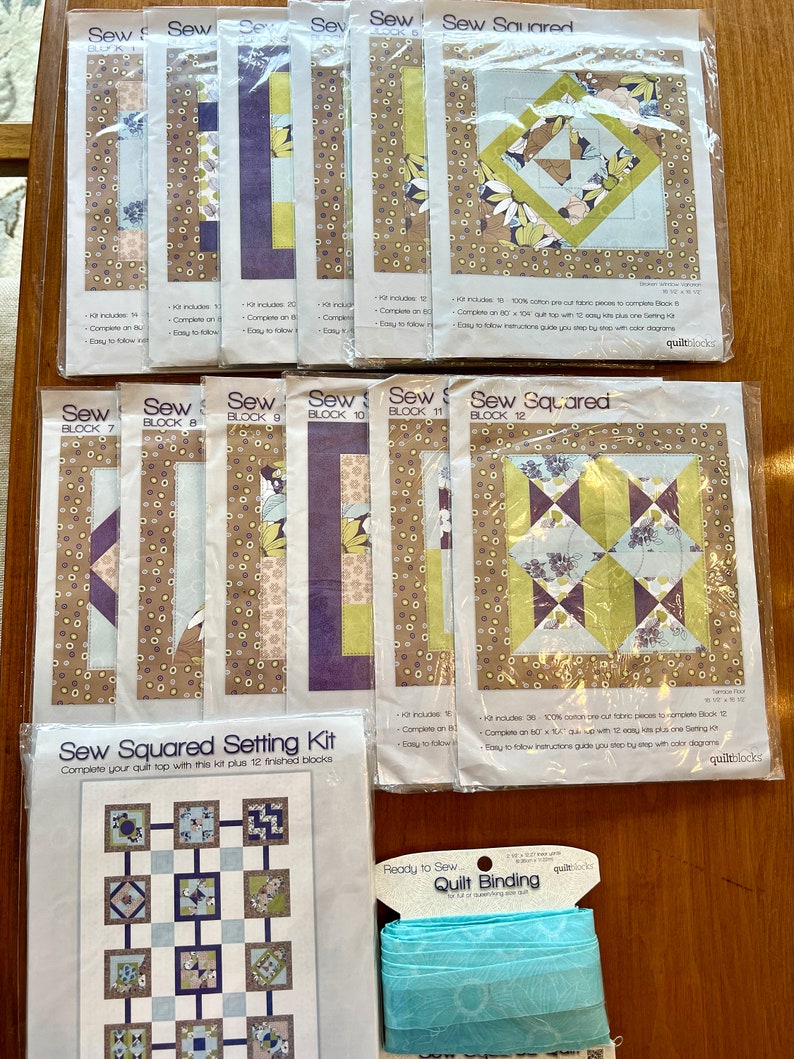 2013 Sew Squared Quiltblocks Collection From Joann Fabric Quilt Block