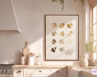 Terracotta Abstract Wall Art | Warm Earthy Minimalist Painting | Textured 3D Modern Home Decor