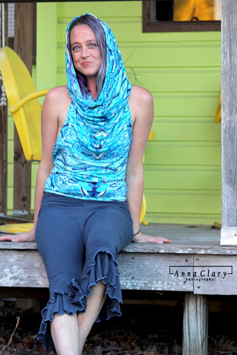 Open Back Convertible Dress Cowl Hood Halter Dress Halter Etsy