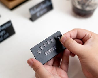 Magnetic Price Tag – Customizable Letter Board for Coffee Shops