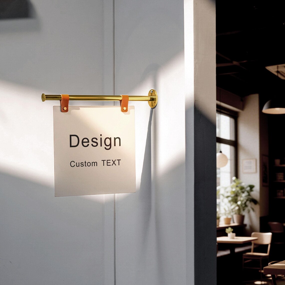 All-metal Side-mounted Sign - Double-sided Display, Powder Coating With ...