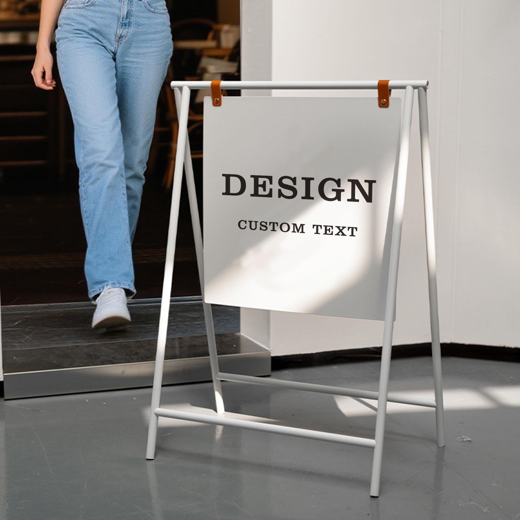 Foldable A-frame Sign - All Metal Material, Double-sided Display ...