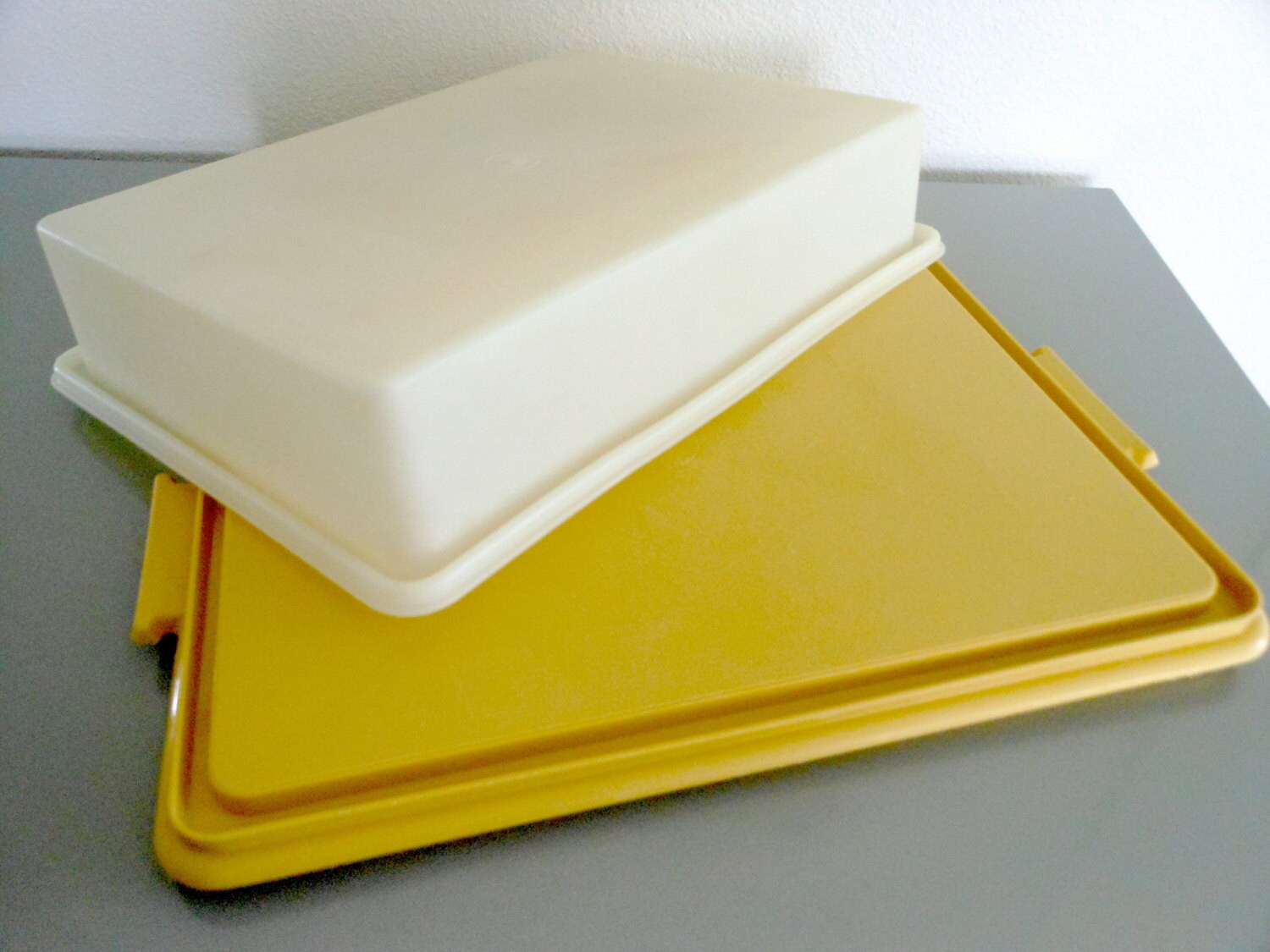 Vintage Tupperware Rectangular Cake Carrier Etsy