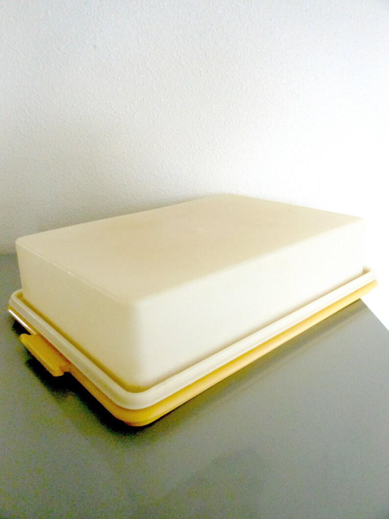 Vintage Tupperware Rectangular Cake Carrier Etsy
