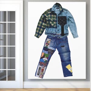 Vibrant Stretched Canvas Art: Colorful Graphic Print on Sustainable Canvas